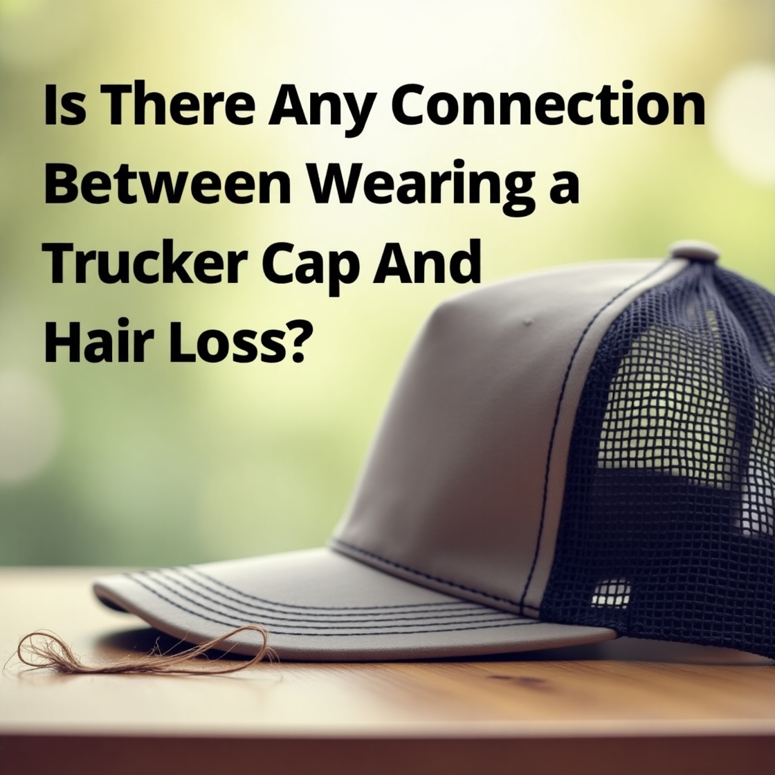 Is There Any Connection Between Wearing a Trucker Cap and Hair Loss?